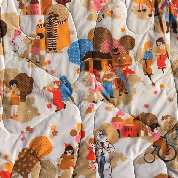 画像17: 70s Vintage Original McDonalds Twin Size Bed Comforter 220x175cm (B487) (17)