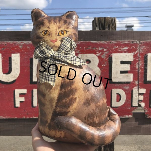 画像6: 1930s〜 Antique Cats Kitten Lithographed Oil Cloth Dolls (B488) (6)