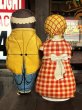 画像2: 40s Vintage Aunt Jemima Advertising Oil Cloth Doll Set (B489)  (2)