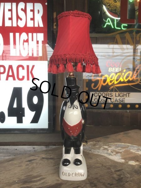 画像11: 50s Vintage Advertising Old Crow Whiskey Lamp (B494)  (11)