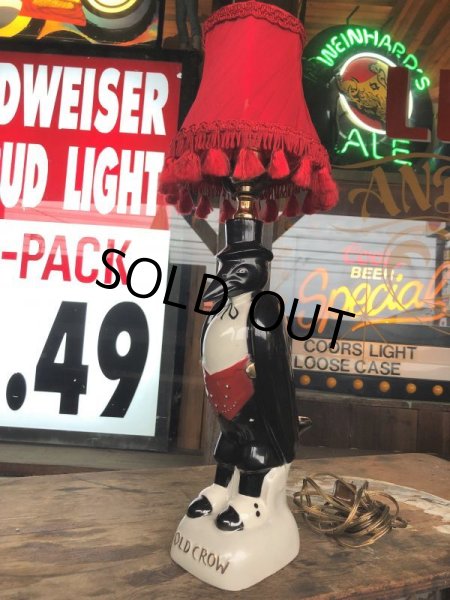 画像1: 50s Vintage Advertising Old Crow Whiskey Lamp (B494)  (1)