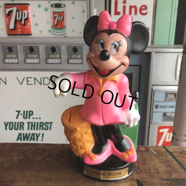 画像1: Vintage Disney Plastic Bank  Minnie Mouse (B498) (1)