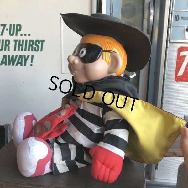 画像3: 80s Vintage McDonald's Hamburglar Plush Doll (B500) (3)
