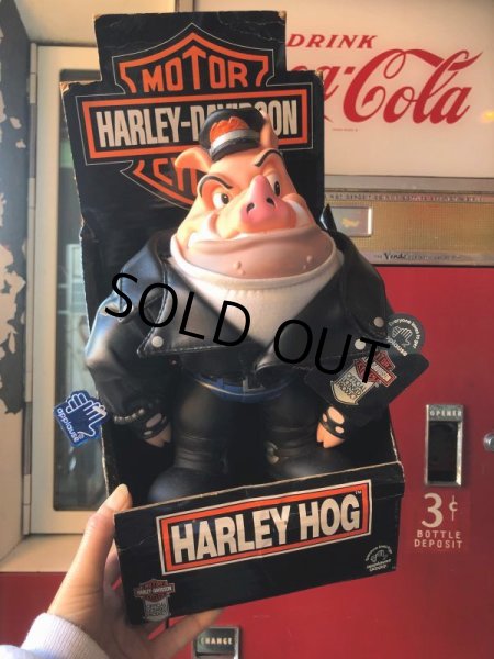 画像1: Vintage Applause Harley Davidson Hog Doll W/BOX (B494) 　 (1)