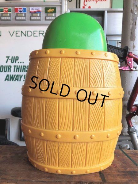 画像5: 70s Vintage Peek A Boo Barrel Coin Bank (B496)  (5)