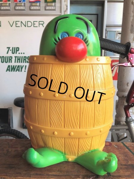 画像2: 70s Vintage Peek A Boo Barrel Coin Bank (B496)  (2)