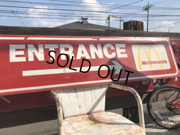 画像7: Vintage McDonald's ENTRANCE Store Display Sign Hard to Find!!! (B503) (7)