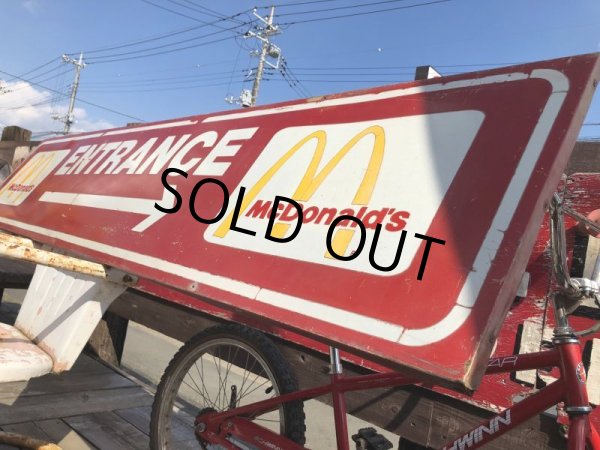 画像6: Vintage McDonald's ENTRANCE Store Display Sign Hard to Find!!! (B503) (6)