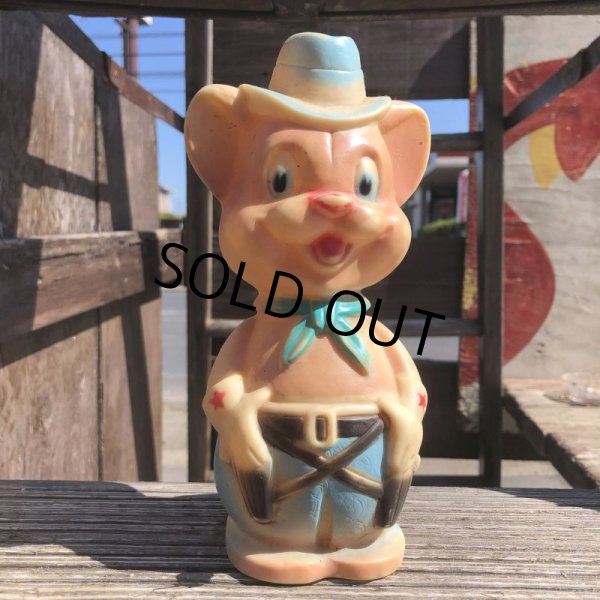 画像1: Vintage Rubber Doll Cowboy Dog (B502) (1)