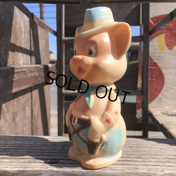 画像2: Vintage Rubber Doll Cowboy Dog (B502) (2)