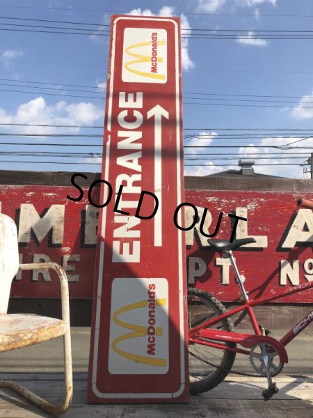 画像1: Vintage McDonald's ENTRANCE Store Display Sign Hard to Find!!! (B503) (1)