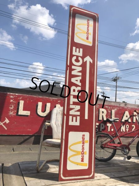 画像14: Vintage McDonald's ENTRANCE Store Display Sign Hard to Find!!! (B503) (14)