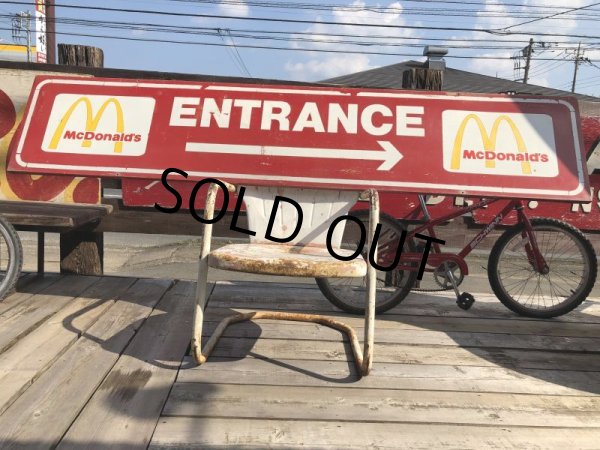 画像2: Vintage McDonald's ENTRANCE Store Display Sign Hard to Find!!! (B503) (2)