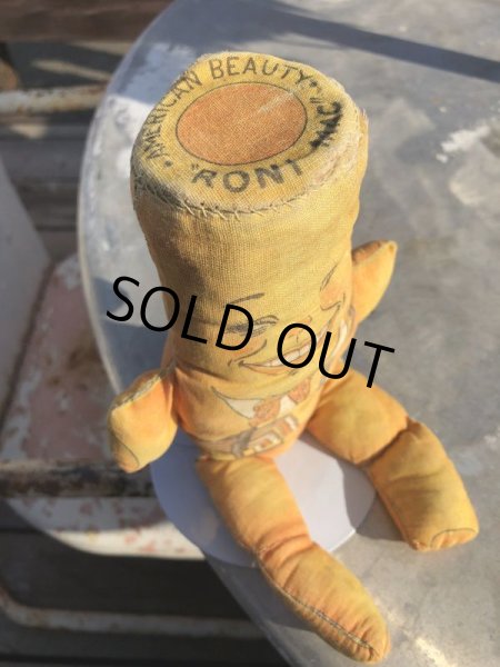 画像2: 30s Antique American Beauty Macaroni Advertising RONI MAC Cloth Doll (B504) (2)
