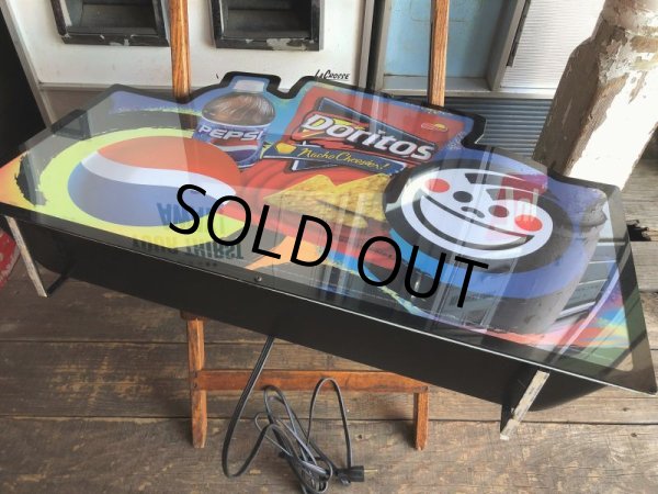 画像4: 00s Advertising Pepsi & FRITO LAY Lighted Store Display Sign (B505) (4)