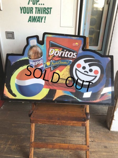 画像2: 00s Advertising Pepsi & FRITO LAY Lighted Store Display Sign (B505) (2)