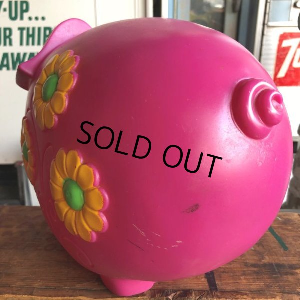 画像6: 70s Vintage Psychedelic Hippie Pig Piggy Bank BIG SIZE (B507) (6)