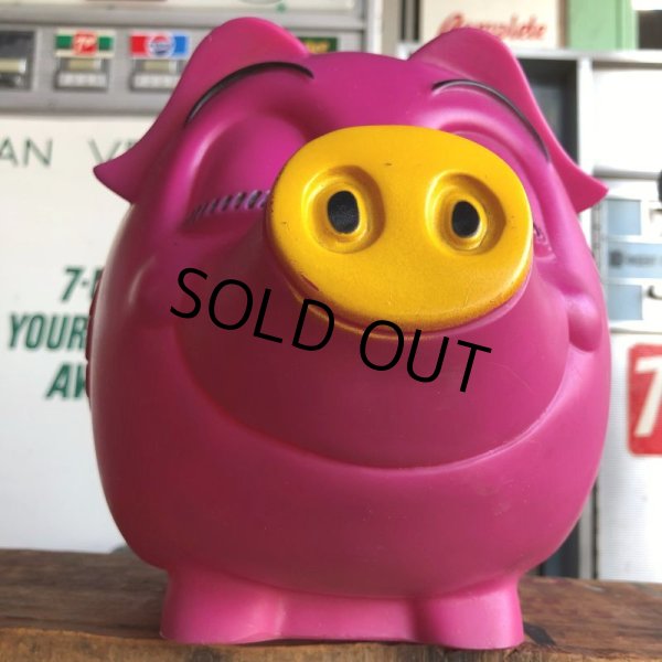 画像8: 70s Vintage Psychedelic Hippie Pig Piggy Bank BIG SIZE (B507) (8)