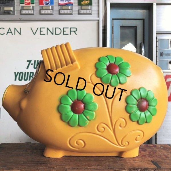 画像6: 70s Vintage Psychedelic Hippie Pig Piggy Bank BIG SIZE (B506) (6)