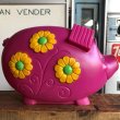 画像5: 70s Vintage Psychedelic Hippie Pig Piggy Bank BIG SIZE (B507) (5)