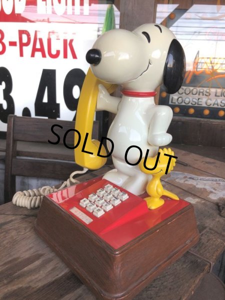 画像2: 70s Vintage Snoopy Telephone (B509) (2)