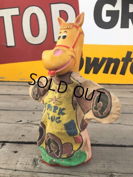 画像4: Vintage Gund  Hand Puppet AC Spark Plug Sparky The Horse (B513) (4)