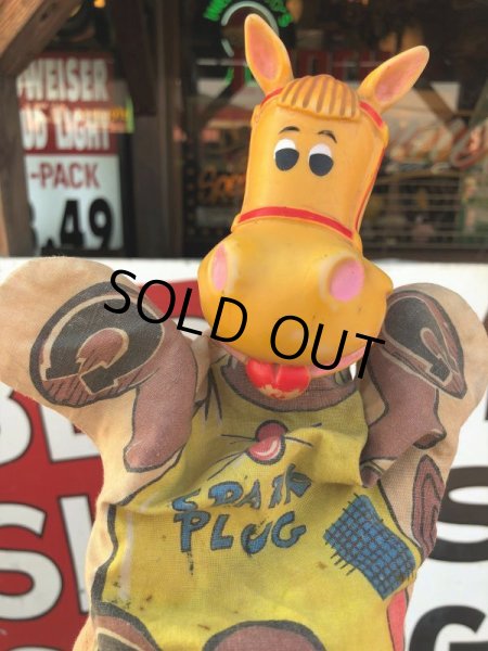 画像15: Vintage Gund  Hand Puppet AC Spark Plug Sparky The Horse (B513) (15)