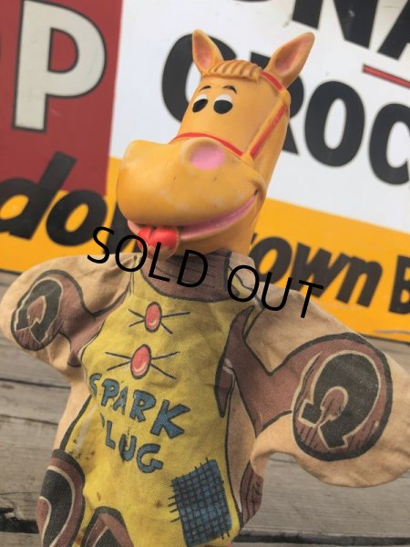 画像6: Vintage Gund  Hand Puppet AC Spark Plug Sparky The Horse (B513) (6)