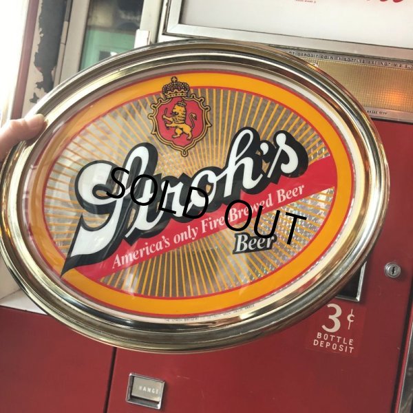 画像13: Vintage Stroh's Beer Starburst Illuminated Oval Lighted Bar Sign (B514) (13)