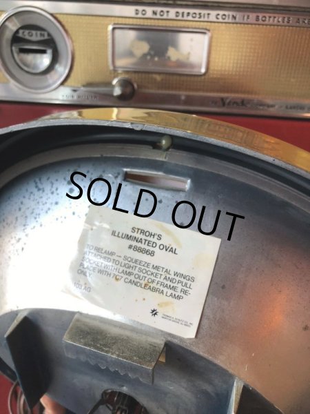 画像7: Vintage Stroh's Beer Starburst Illuminated Oval Lighted Bar Sign (B514) (7)