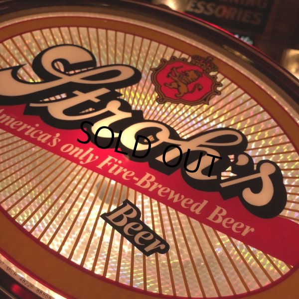 画像11: Vintage Stroh's Beer Starburst Illuminated Oval Lighted Bar Sign (B514) (11)