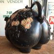 画像12: 70s Vintage Piggy Flowers Coin Bank SUPER BIG SIZE (B515) (12)