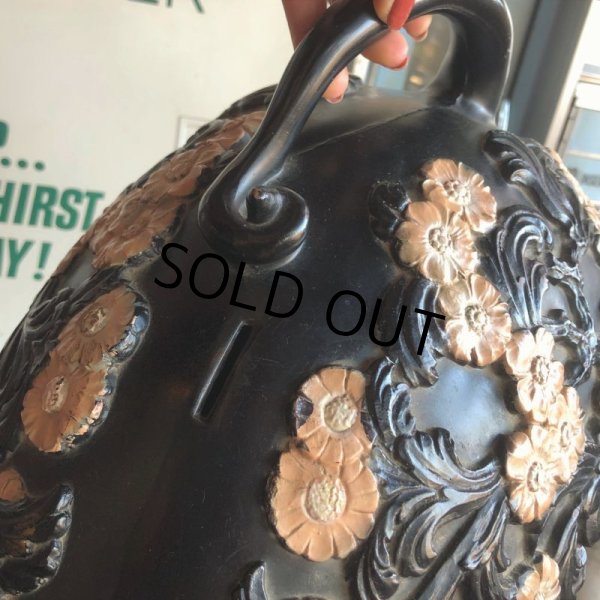画像3: 70s Vintage Piggy Flowers Coin Bank SUPER BIG SIZE (B515) (3)
