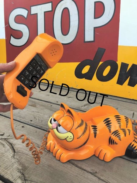 画像1: 80s Vintage Garfield the Cat Phone (B516) (1)