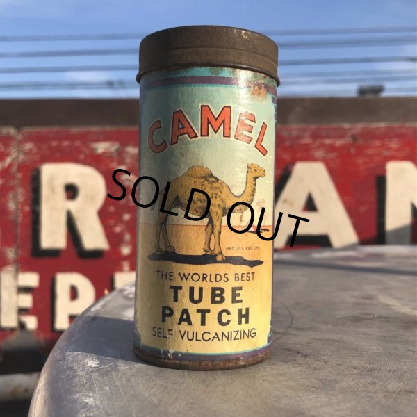 画像1: Vintage CAMEL TUBE PATCH Can (B530)  (1)