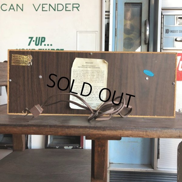 画像11: 70s Vintage Light Up SALOON Stain Glass style Sing (B546) (11)