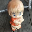 画像5: 60s Vintage Rubber Doll Cute Girl w/cat (B549) (5)