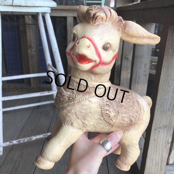画像9: Vintage Sun Rubber Doll Donkey Brown (B565) (9)