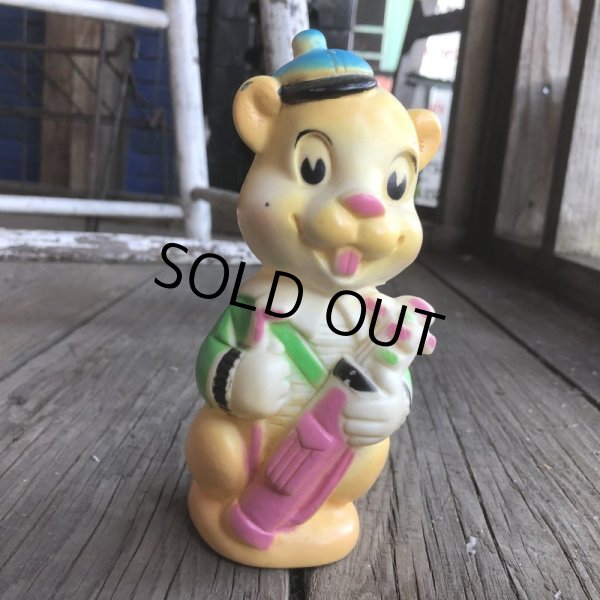 画像1: Vintage RRC Rubber Doll Golf Bear (B559) (1)