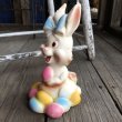 画像2: Vintage Dreamland Rubber Doll Easter Bunny (B554) (2)