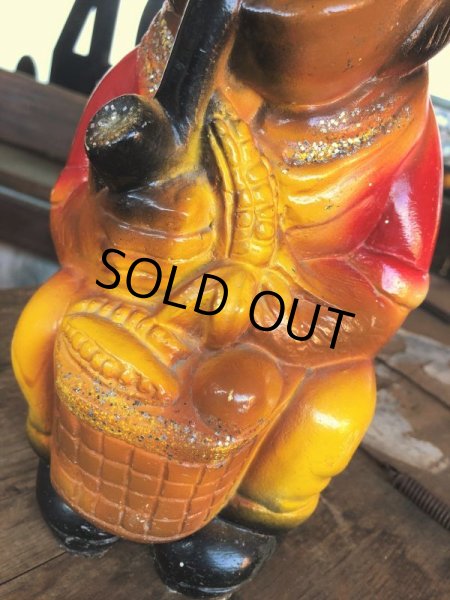 画像8: Vintage Carnival Chalkware Smoking Monkey Holding Bank (B566) (8)