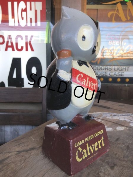 画像2: 40s Vintage Lord Calvert Whiskey Anthropomorphic Owl Statue  (B578) (2)