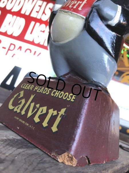 画像8: 40s Vintage Lord Calvert Whiskey Anthropomorphic Owl Statue  (B578) (8)