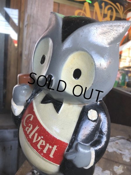画像13: 40s Vintage Lord Calvert Whiskey Anthropomorphic Owl Statue  (B578) (13)