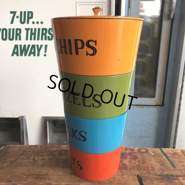 画像10: 60s Nesting Snack Bowls Potato Chips Pretzels Nuts Snacks (B579) (10)