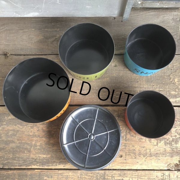 画像15: 60s Nesting Snack Bowls Potato Chips Pretzels Nuts Snacks (B579) (15)