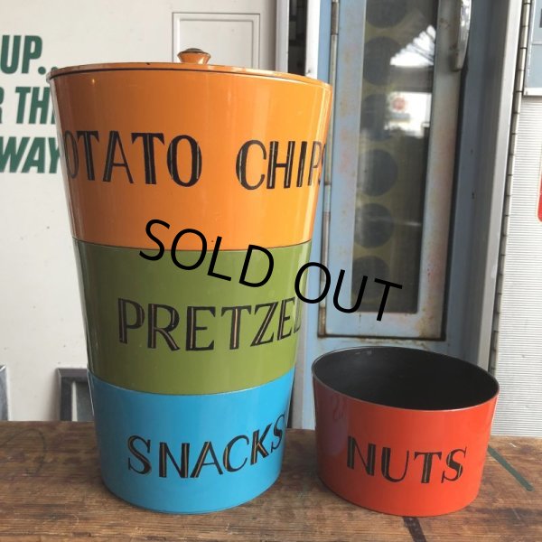 画像12: 60s Nesting Snack Bowls Potato Chips Pretzels Nuts Snacks (B579) (12)