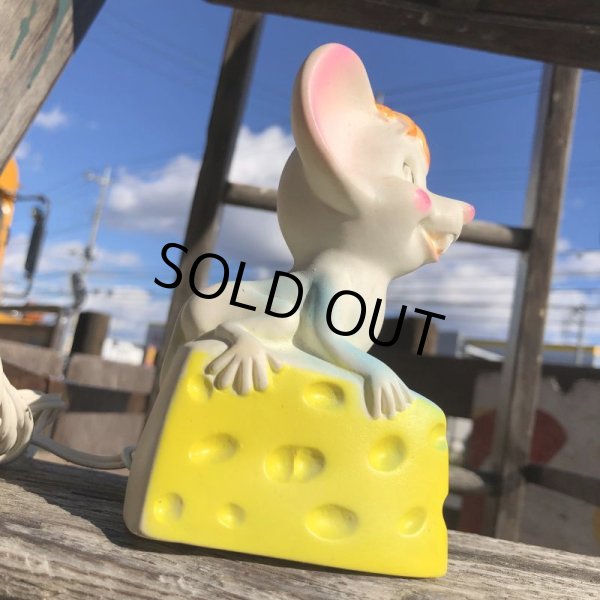 画像3: 60s Vintage Cheese Mouse Vinyl Nightlight (B584) (3)