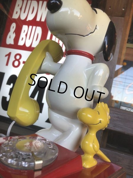 画像13: 70s Vintage Snoopy And Woodstock Rotary Dial Phone (B589) (13)