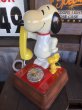 画像6: 70s Vintage Snoopy And Woodstock Rotary Dial Phone (B589) (6)